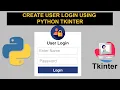 How to create gui login form using python python tkinter