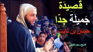 قصيدة تسيل رقة وعذوبة لحسان بن ثابت حين مدح رسول الله و هجا أبا سفيان بن الحارث دندنها