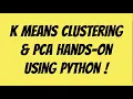 Most Easy Way to learn Machine Learning and K Means Clustering using Python