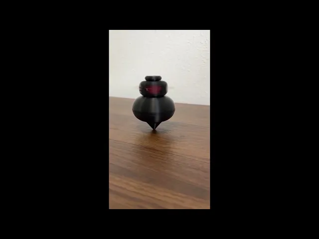 String Powered Spinning Top – Retro Toy - Vintage Toy - 3D Print (STL + STEP) video thumbnail