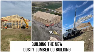 Building the new Dusty Lumber Co building 