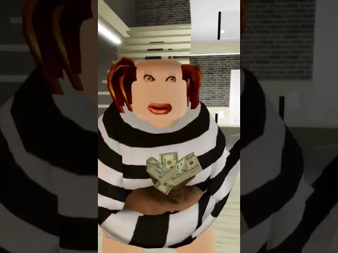 POV: You just robbed the bank #roblox #brookhaven #funny #meme #robloxmemes #shorts