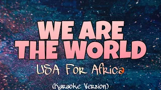 usa for africa we are the world karaoke version 