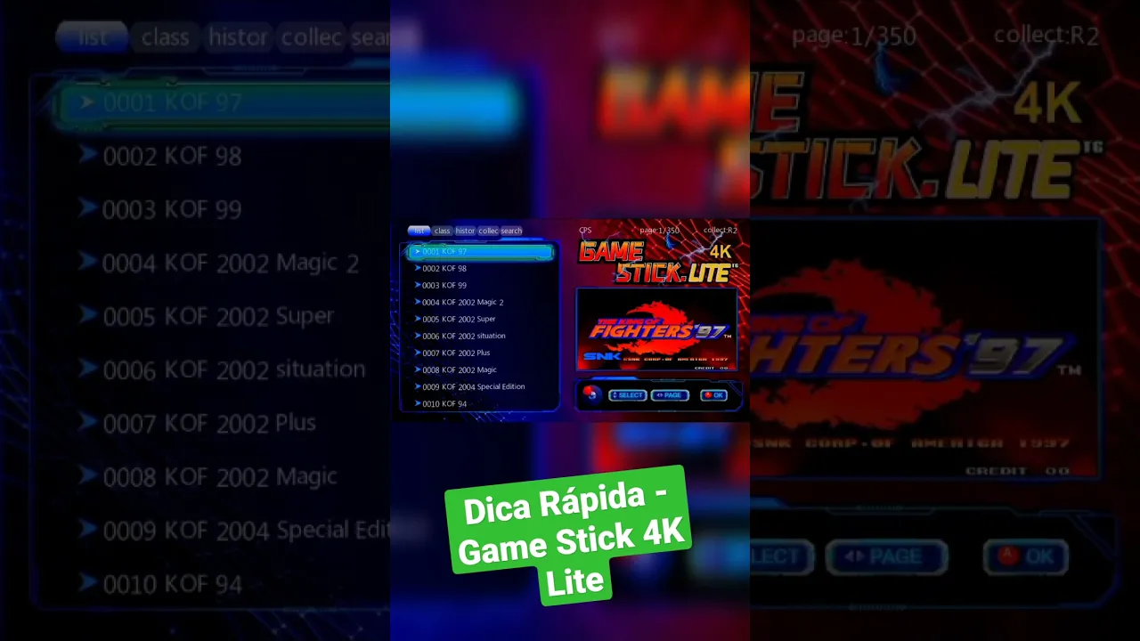 Acessar MENU Secreto do Game Stick 4k lite