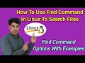 How To Use Find Command in UNIX Linux Find Command Options With Examples Nehra Classes