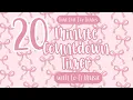 20 Minute COQUETTE BOWS Countdown Timer with Relaxing Lofi Music Alarm for Classroom Calmdown