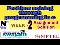 Problem Solving Through Programming in C Week 2 Nptel 2022 NGineer Tech