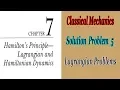 Problem No 5 Solution Classical Mechanics Chapter No 7 Lagrangian Problems Step By Step