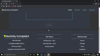 Django mini project Complaint management system Electricity Complaint html css django python web