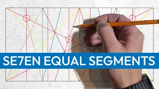 Divide a Rectangle Into Seven Equal Segments No Ruler