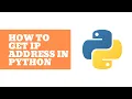 How to Get IP Address in Python Hostname Python Tutorial Tech Mahasay