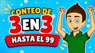 Conteo de 3 en 3 hasta llegar al 99