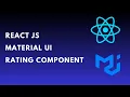 How to use reactjs material ui rating component