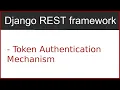 8 Token authentication using django rest framework By Hardik Patel