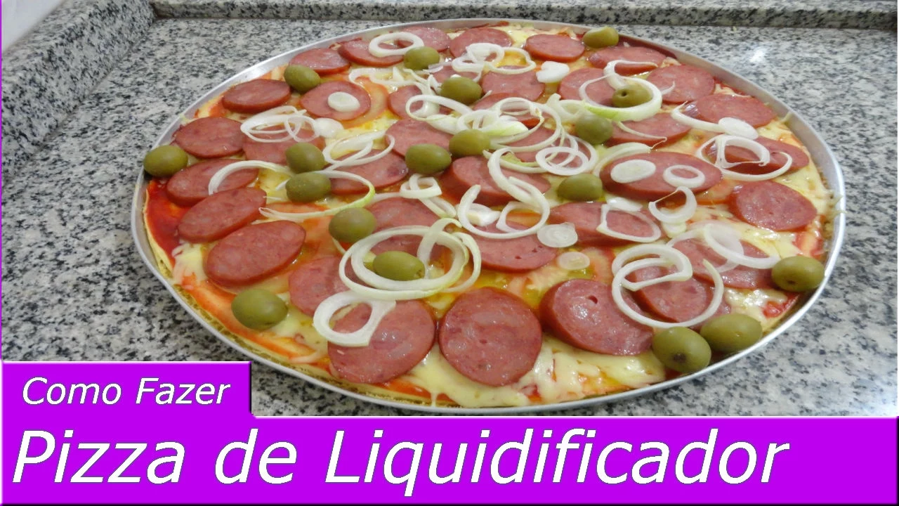 RECEITINHAS DA LU #4 PIZZA DE LIQUIDIFICADOR