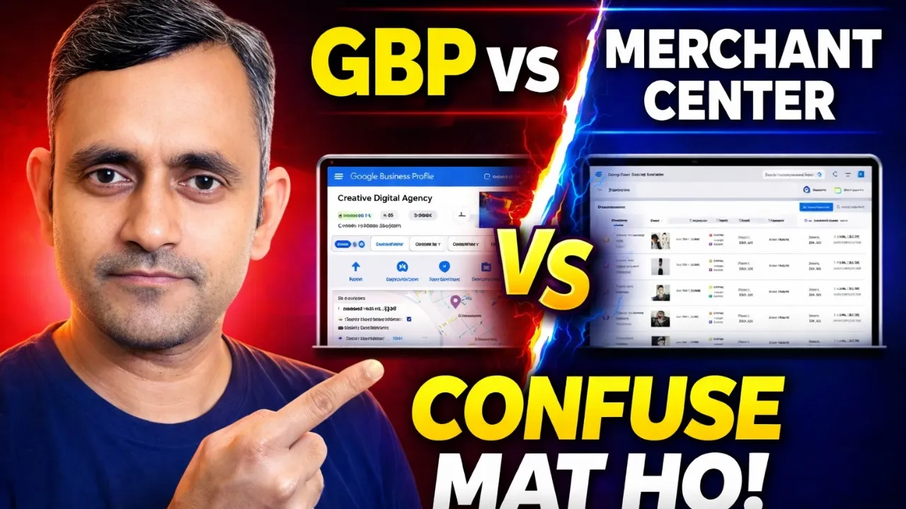 Google Business Profile vs Google Merchant Center - Complete Comparison | Guddu Kumar