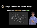 540 Single Element in a Sorted Array LeetCode Medium