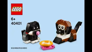 LEGO Instructions | Monthly Mini Model Build | 40401 | Dog and Cat Friendship Day | Promotional
