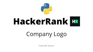 Company Logo HackerRank Solution