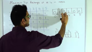 Maximum Size Rectangle of All 1 s Dynamic Programming