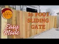 Building a 16 ft wooden sliding gate easily made
