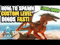 ASA How to SPAWN in and TAME Dinos in SECONDS ANY LEVEL - ADMIN COMMANDS