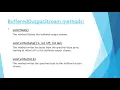 BufferedOutputStream class