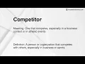 Competitor Meaning