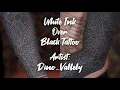 INCREDIBLE - White Ink Over Black Tattoo by Dino