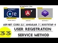 Creating Registration Functionality for Asp Net Core and Angular 7 Application