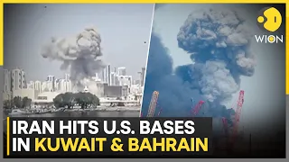 us iran war iran strikes multiple us bases explosions rock bahrain u0026 kuwait base wion
