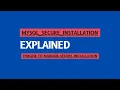 mysql - secure