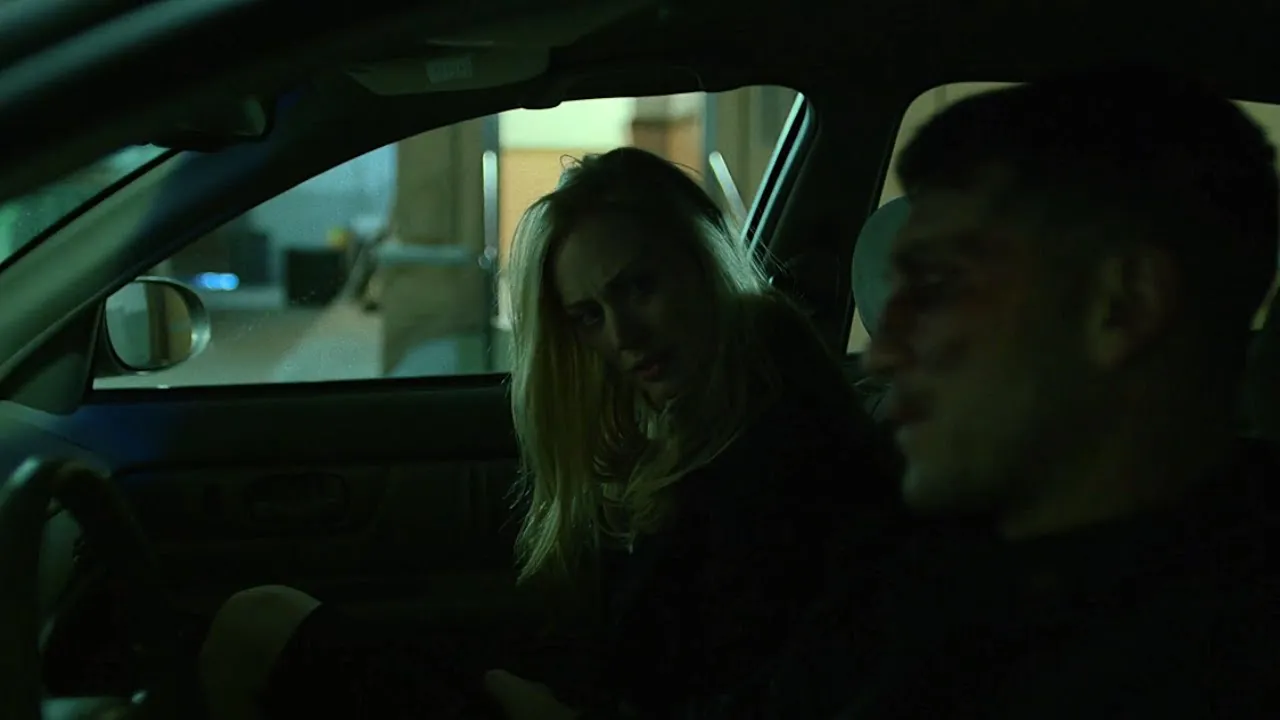 Frank Castle and Karen Page being two sides of the same coin for 34 minutes and 45 seconds