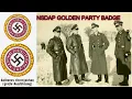 The History of N S D A P Golden Party Badge