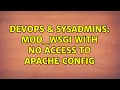 DevOps SysAdmins mod - wsgi with no access to apache config
