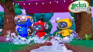 Rain Rain Go Away | Gecko's Garage Songs｜Kids Songs｜Trucks for Kids