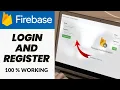 Firebase authentication for website with live example Firebase login and signup in website