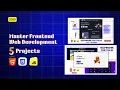 Build 5 Real World Projects in 4 Hours Full Frontend Projects HTML CSS JAVASCRIPT Tutorial