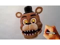 How to draw adventure Nightmare Freddy from FNaF World drawing lesson