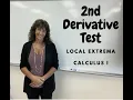 Second Derivative Test Calculus 1