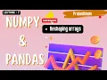 Numpy and Pandas Lec - 7 Reshaping Arrays prabodhnam