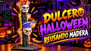DULCERO PARA HALLOWEEN con Madera Reutilizada
