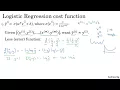 7 Logistic Regression Cost Function