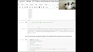 D17 Strings PART1 What is ASCII - Python and Pandas for Data Science Productivity