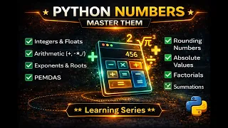 Python Numbers Math Tutorial Python Basics for Beginners Integers Floats Exponents More