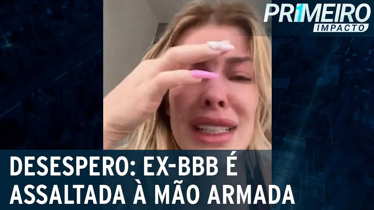 Ex-reality e influenciadora é assaltada e tenta desarmar criminoso | Primeiro Impacto (16/05/23)