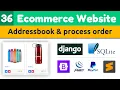 Order process and user AddressBook Django eCommerce Python Django Django Tutorials