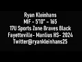 Ryan Kleinhans MIF Class of 2024 College Baseball Recruiting