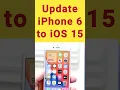 how to update iphone 6 to iOS 15 | how to upgrade iphone 6 to iOS 15 #viralshorts