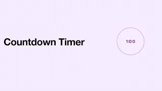 Build a Countdown Timer 2 Learn React Js Learn JavaScript Learn Web Development